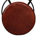 vidaXL Tabourets de bar lot de 4 cuir véritable