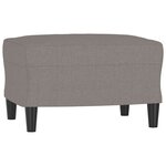 vidaXL Ensemble de canapés 4 Pièces avec coussins Taupe Tissu