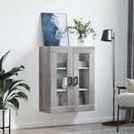 vidaXL Armoire murale sonoma gris 69 5x34x90 cm