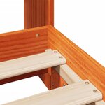 vidaXL Cadre de lit sans matelas cire marron 100x200cm bois pin massif