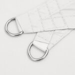 vidaXL Voile de parasol tissu oxford triangulaire 5x5x5 m blanc