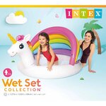 Intex Piscine pour bébé Forme de licorne 127x102x69 cm