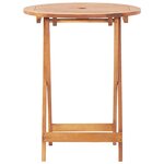 vidaXL Ensemble de bistro 3 Pièces anthracite tissu et bois massif