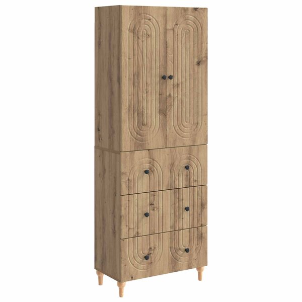vidaXL Ensemble de Meubles 2 Pièces 66 x 34 5 x 90 cm Bois d'ingénierie