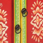 vidaXL Buffet peint à la main 54x30x74 cm bois massif de manguier