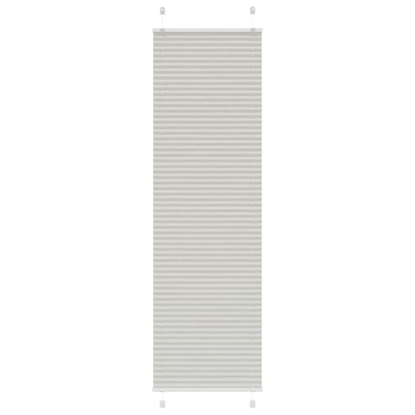 vidaXL Store plissé gris clair 55x200 cm largeur du tissu 54 4 cm