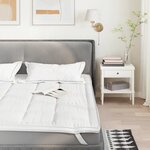 vidaXL Protège-matelas blanc 120x220 cm