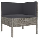 Salon de jardin meuble d'extérieur ensemble de mobilier 12 pièces avec coussins résine tressée gris 02_0015642