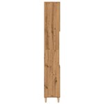 vidaXL Armoire de salle de bain chêne artisanal 30x30x190 cm