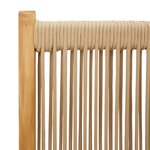 vidaXL Chaises inclinables de jardin lot de 8 beige bois massif acacia