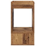 vidaXL Table d'appoint Bois ancien 30 x 30 x 56 cm Bois d'ingénierie