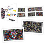 Carnet - Structure et Lumière - 12 timbres autocollants