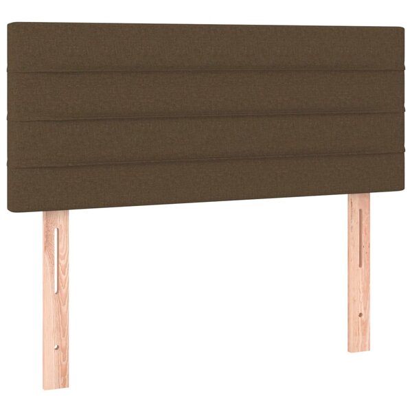 vidaXL Tête de lit Marron Foncé 80x5x78/88 cm Tissu