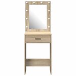 vidaXL Coiffeuse Chêne sonoma 50 x 41 x 135 cm Bois d'ingénierie