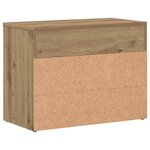 vidaXL Banc à chaussures chêne artisanal 60x30x45 cm bois d'ingénierie