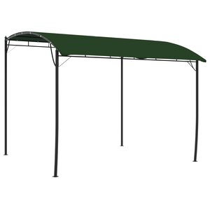 vidaXL Pavillon 3 x 3 x 2 55 m Vert Acier enduit de poudre et tissu