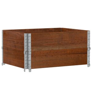 vidaXL Jardinière marron 80x60 cm bois massif de pin