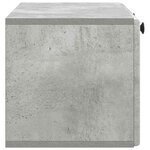 vidaXL Meuble TV mural 78 5 x 31 x 30 cm Gris béton Bois d'ingénierie