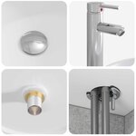 vidaXL Vanité de lavabo mural Gris béton 49 5 x 44 5 x 65 cm