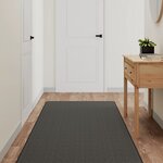 vidaXL Tapis de couloir aspect sisal anthracite 80x300 cm