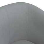vidaXL Chaise cabriolet gris clair tissu