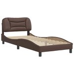 vidaXL Cadre de lit sans matelas Hvar marron 80x200 cm similicuir