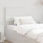 vidaXL Tête de lit Blanc Brillant 100 cm Bois d'ingénierie