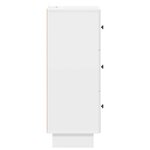 vidaXL Armoire à tiroirs Blanc brillant 33 x 34 5 x 90 cm