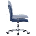 vidaXL Chaises à manger lot de 2 bleu tissu