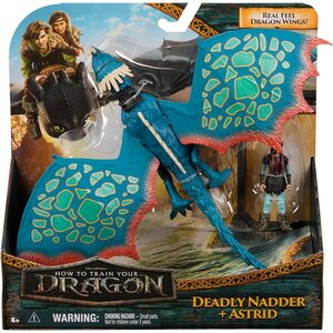 Spin Master 6074005 - How to train your dragon - Figurine Viking Astrid & Tempête