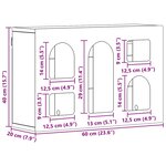 vidaXL Armoire suspendue avec étagère Chêne artisanal 60 x 20 x 40 cm