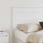 vidaXL Tête de lit Blanc 120 cm Bois d'ingénierie