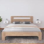 vidaXL Tables de chevet murales 2 Pièces Blanc 40x29 5x22 cm
