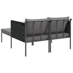 vidaXL Transat avec coussin Anthracite 115 x 153 x 69.5cm Acier