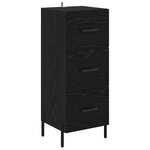 vidaXL Haut Armoire Chêne noir 34 5 x 34 x 180 cm Bois d'ingénierie
