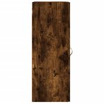 vidaXL Armoire murale chêne fumé 34 5x34x90 cm