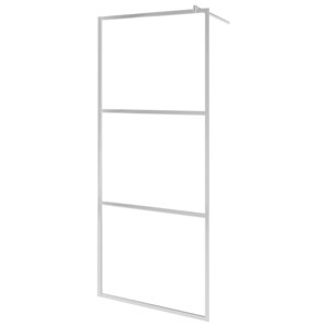 vidaXL Paroi de douche à l'italienne à verre ESG demi-dépoli 100x195cm
