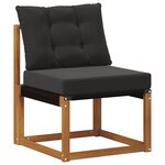 vidaXL Ensemble de canapés d'extérieur 9 pc Naturel et noir
