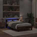 vidaXL Cadre de lit Bois ancien 120 x 190 cm Bois d'ingénierie