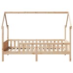 vidaXL Cadre de lit d'enfants forme de maison 90x200cm bois massif pin