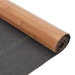 vidaXL Tapis rectangulaire naturel 60x200 cm bambou