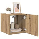vidaXL Meuble TV mural Montage mural Chêne artisan 30 5 x 35 x 30 cm