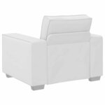 vidaXL Canapé Blanc 99 x 78 x 84 cm tissu