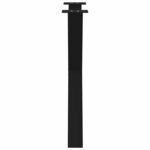 vidaXL Pieds de table à manger en forme de X 3 pièces noir 80 x (72-73) cm acier