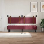 vidaXL Tête de lit suspendue Bordeaux PU antique