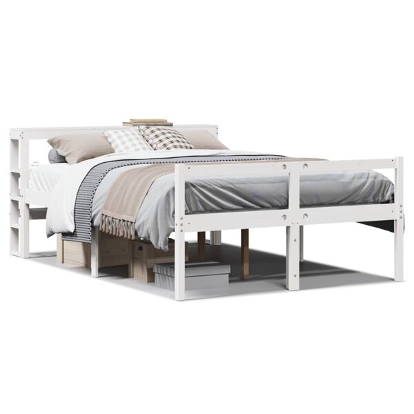 vidaXL Lit pour personne âgée avec tête de lit sans matelas 135x190 cm