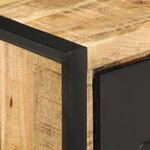 vidaXL Table basse 90x50x36 cm bois de manguier massif brut