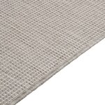 vidaXL Tapis à tissage plat d'extérieur 140x200 cm gris clair