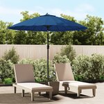 Vidaxl parasol d'extérieur avec mât en aluminium 270 cm bleu azuré