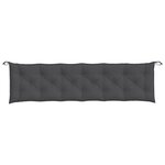 vidaXL Coussins de banc de jardin lot de 2 anthracite mélangé tissu